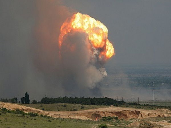 Explosions at Russian ammunition dump in occupied Crimea (Source: Reuters Images)