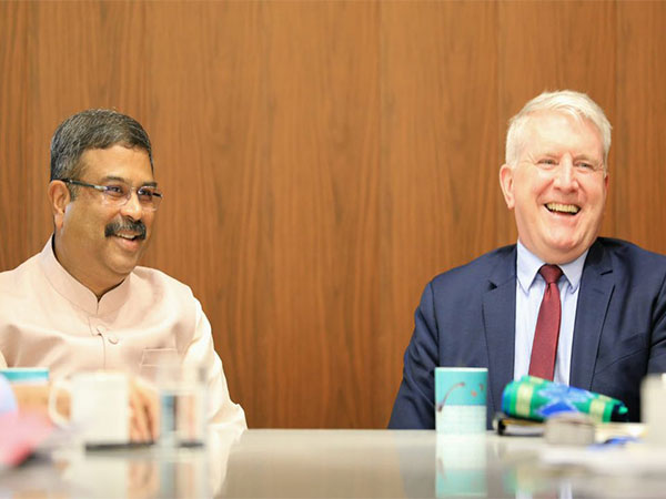 Union Minister for Education Dharmendra Pradhan and his Australian counterpart Brendan O'Connor (Photo Credit: Twitter/@dpradhanbjp)