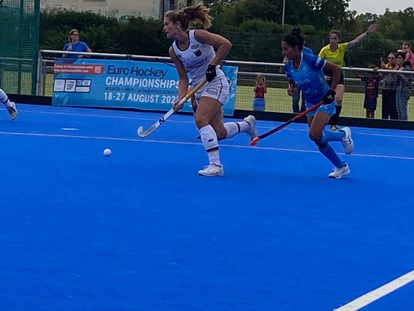 Indian women's hockey team in action against Germany (Image: HI)