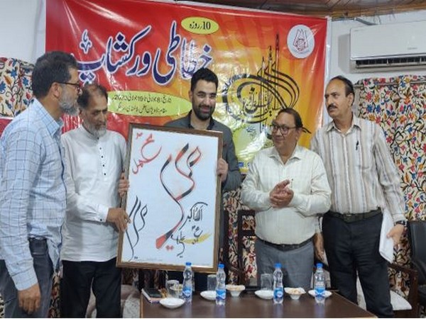 Visuals from ten-day calligraphy workshop in Srinagar (Photo/ANI)