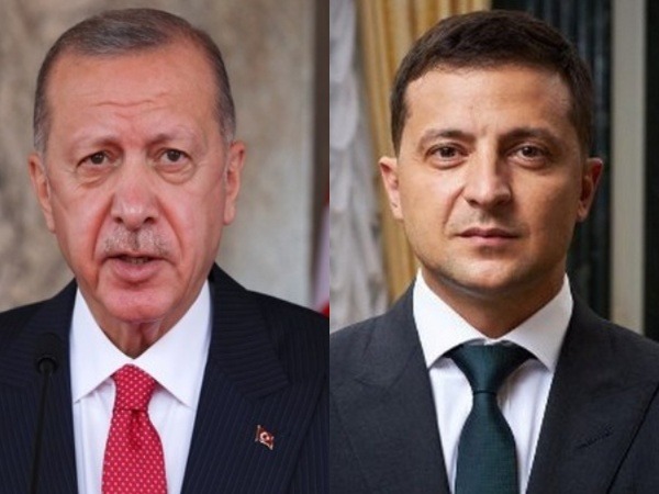 Turkish President Reccep Tayyip Erdogan (left) and Ukrainian President Volodymyr Zelenskyy (right) (Photo credit: Reuters)