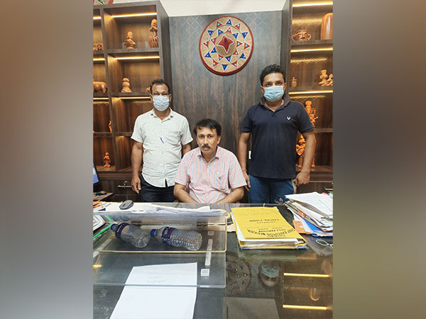 Biswajit Goswami, ACS, CEO Zila Parishad, Dhubri was caught for accepting bribe. (Photo/ANI)