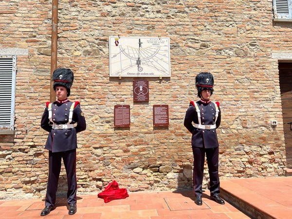 “VC Yeshwant Ghadge Sundial Memorial” was unveiled at Montone, Italy (Photo/ANI)