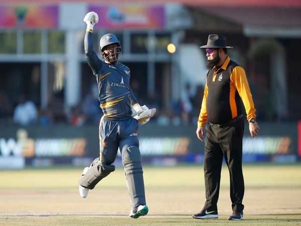 Harare Hurricanes celebrating their victory. (Photo- Zim Afro T10)