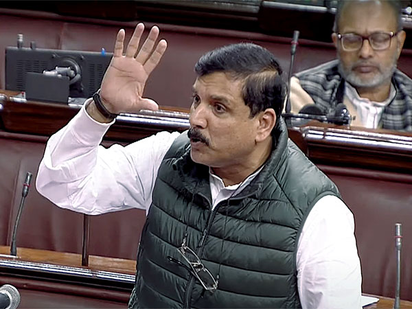 AAP MP Sanjay Singh in Rajya Sabha (File Photo/ANI)