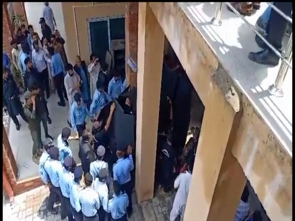 Screengrab of the video posted by PTI. 