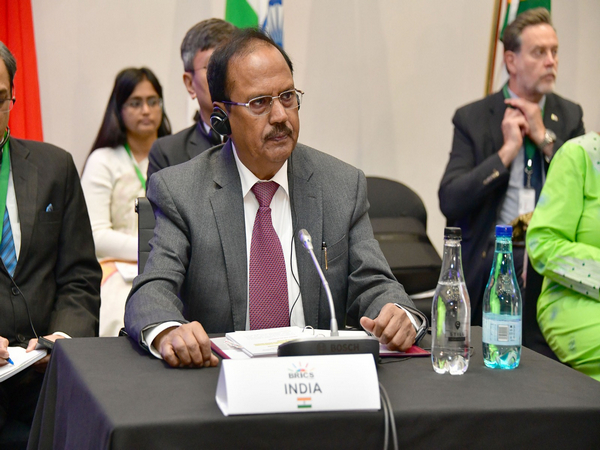 NSA Ajit Doval participates in a 'Friends of BRICS' meeting in Johannesburg (Photo: Twitter @GovernmentZA)