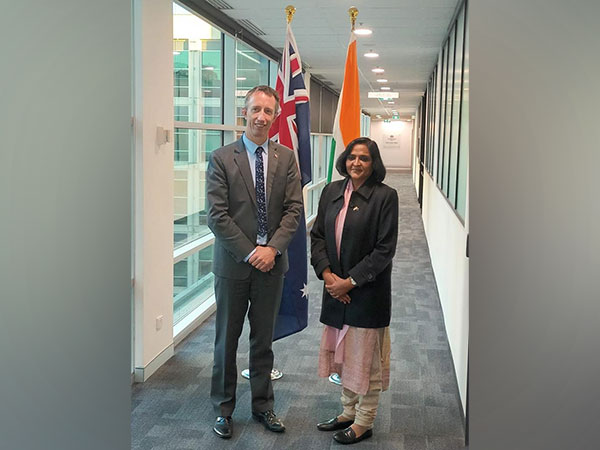 Acting Deputy Secretary Steven Moore and Special Secretary Nivedita Shukla Verma (Photo/ANI)