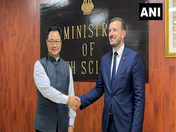 Union Minister Kiren Rijiju and European Commissioner for Environment, Ocean and Fisheries, Virginijus Sinkevicius (Photo/ANI)