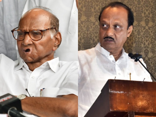Sharad Pawar and Ajit Pawar (File Photo/ANI)