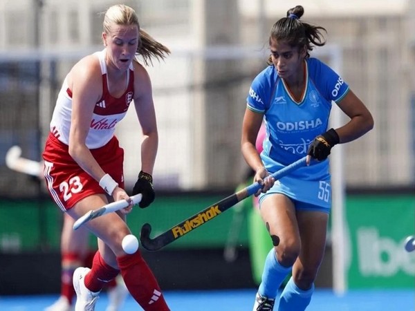 India and England women's players in action (Photo/Hockey India)