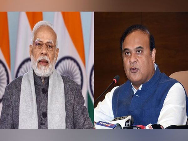Prime Minister Narendra Modi and Assam Chief Minister Himanta Biswa Sarma (Photo/ANI)