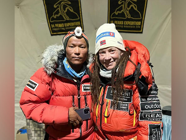 Tenjen (Lama) Sherpa from Nepal and Kristin Harila from Norway. (Photo Source - Instagram of Harila)