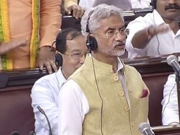 External Affairs Minister S Jaishankar speaks in Rajya Sabha (Image Credit: SansadTV)