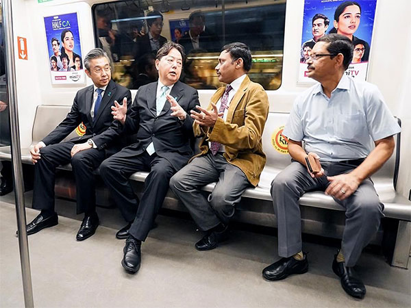 Japanese Foreign Minister Yoshimasa Hayashi takes a ride in Delhi metro (Image Credit: Ministry of Foreign Affairs of Japan)