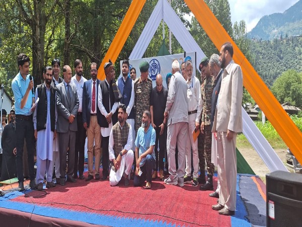 Pahari variety festival celebrates India's G20 Presidency in Keran. (Photo/ANI)