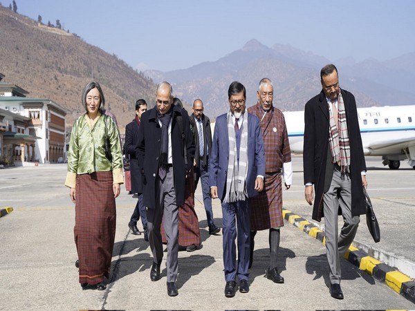 Foreign Secretary of Bhutan Aum Pema Choden (left) with Indian Foreign Secretary Vinay Kwatra during his visit to Thimpu in January 2023. (File Photo/ANI)