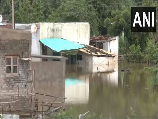 Residential area of Pathanpura inundated after water released from Irai Dam (Image/ANI)