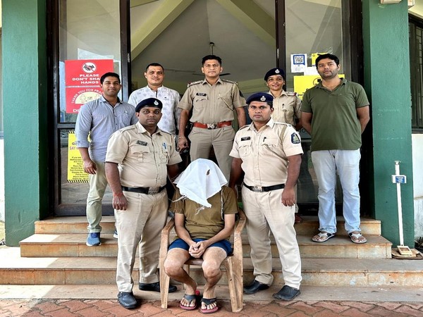 Anjuna Police arrests Rajasthan man for possession of Ganja worth Rs 1 lakh. (ANI/photo)