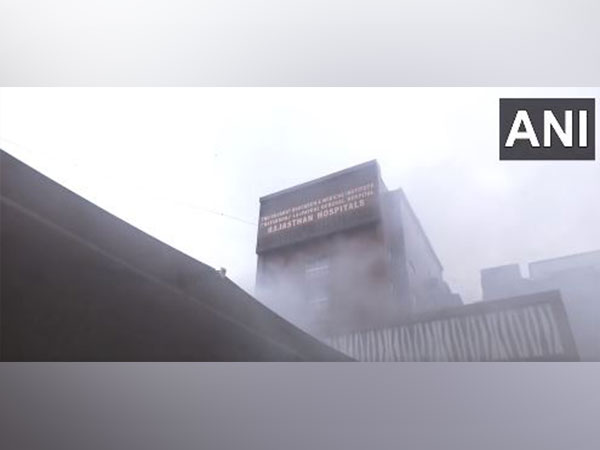 Fire breaks out at a hospital in Gujarats's Ahmedabad (Image/ANI)