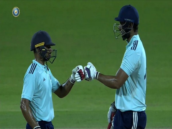 Shivam Dube and Kathan Patel (Image: Twitter/ BCCI Domestic) 