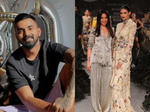 KL Rahul, Anamika Khanna, Athiya Shetty (Image source: Instagram)