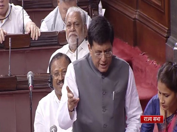 Leader of House Rajya Sabha Piyush Goyal (Image: Sansad TV)