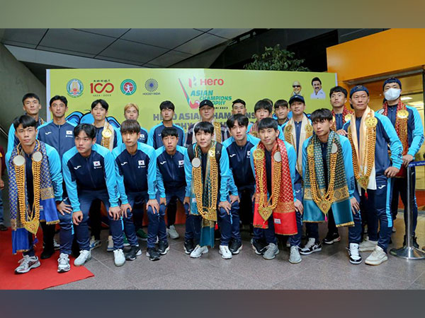 Korea men's hockey team arrive at Chennai International Airport (Image: HI)