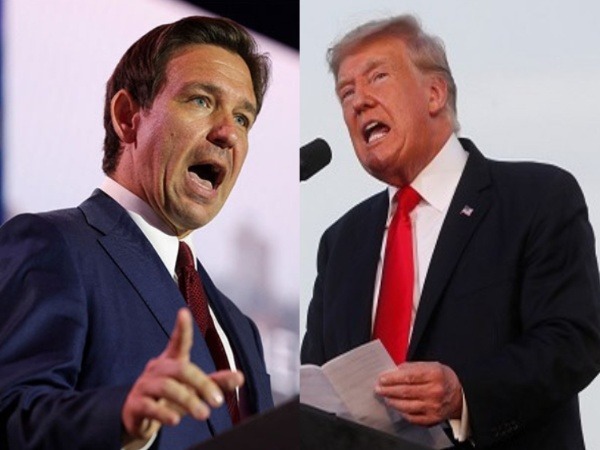 Florida Governor Ron DeSantis (left) and Former US President Donal Trump (File Photo)