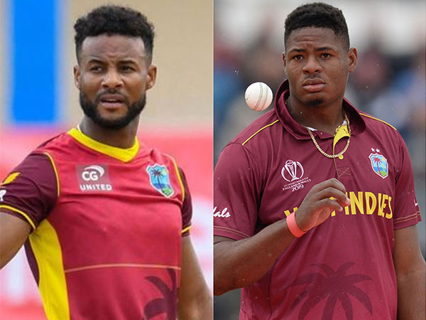 Shai Hope (Left) and Oshane Thomas (Right) (Twitter: Photo/windiescricket)