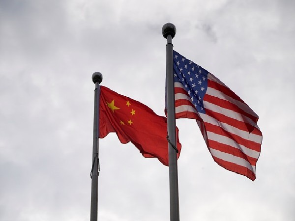 Chinese and US National Flags. (File Photo)