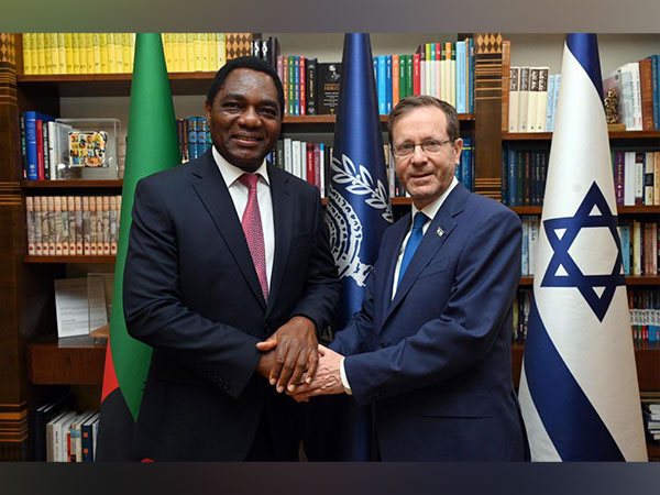 Zambia President Hakainda Hichilema, Israel President Isaac Herzog (Image Credit: Twitter/@Isaac_Herzog)
