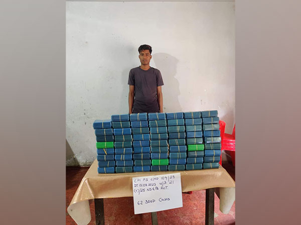 Mizoram police seize 765 grams of heroin, arrest one (Photo/ANI)