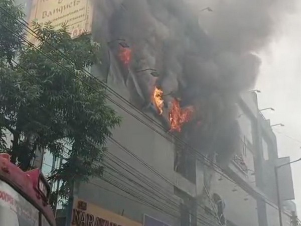Visuals from fire incident in Hyderabad (Photo/ANI)