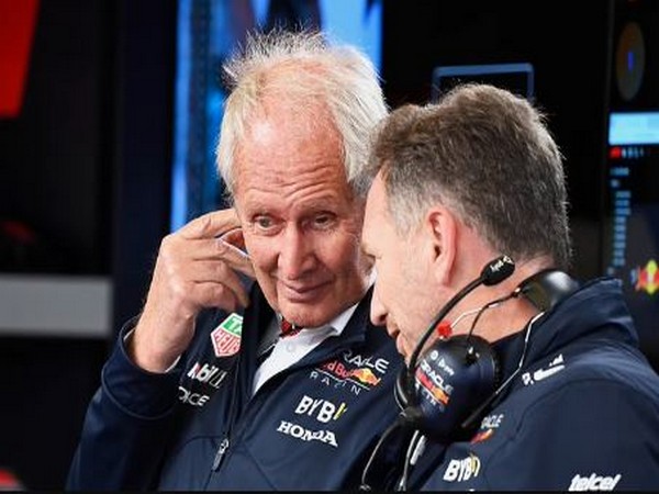 Red Bull advisor Helmut Marko with team principal Christian Horner (Twitter: Photo/redbullracing)