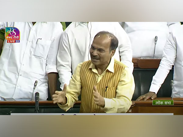 Congress MP Adhir Ranjan Chowdhury (Photo Credit/ Sansad TV)