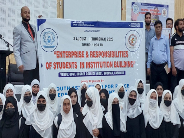 Students in South Kashmir motivated towards nation-building (Photo/ANI)