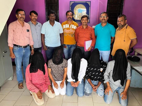 Five arrested drug peddlers (Photo/ANI)