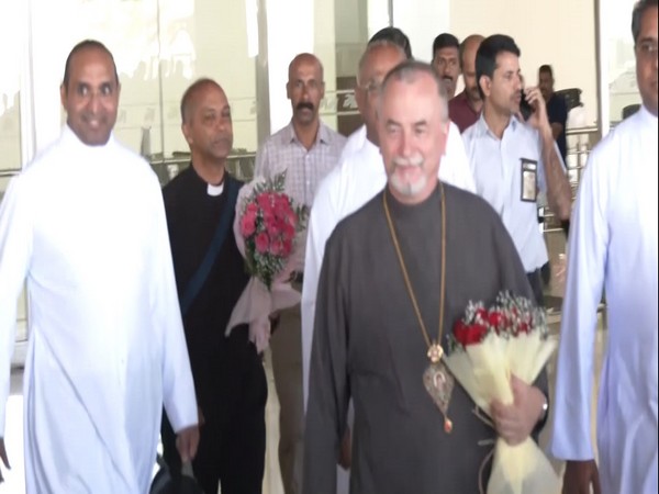 Pontifical Delegate Archbishop Cyril Vasil arrives in Kochi (Photo/ANI)