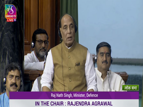 Defence minister Rajnath Singh (Image: Sansad TV)