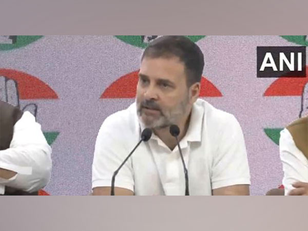 Rahul Gandhi addressing the media on Friday (Photo/ANI)