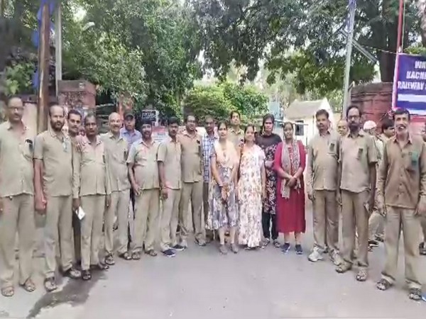 TSRTC employees protest in Hyderabad. (Photo/ANI)