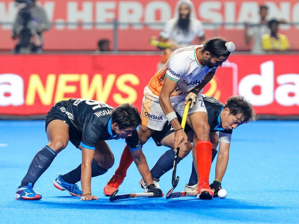 India and Japan player in action (Photo: Hockey India/ Twitter)