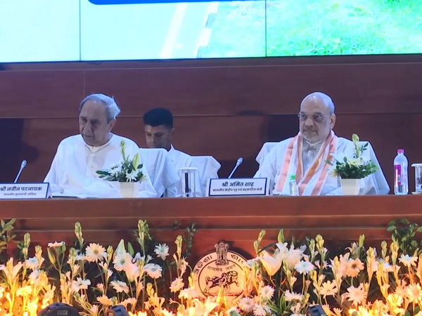 Union Nome Minister Amit Shah with Odisha Chief Minister Naveen Patnaik. (Photo/ANI)