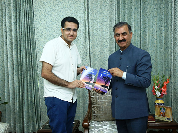 Chief Minister of Himachal Pradesh Sukhvinder Singh Sukhu and Hridayansh Khera (Photo/ANI)