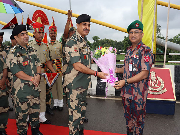 BSF and its Bangladeshi counterpart BGB during a meeting (Photo credit/ BSF Tripura)