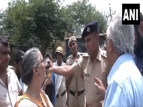 CPI delegation stopped from entering violence-hit Nuh (Photo/ANI)