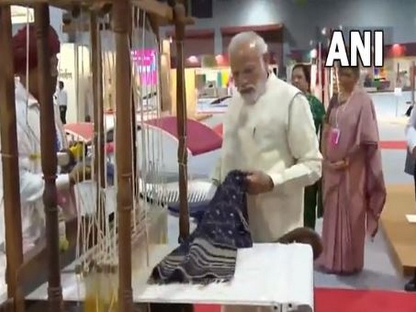 Prime Minister Narendra Modi participates in National Handloom Day celebration (Photo/ANI)