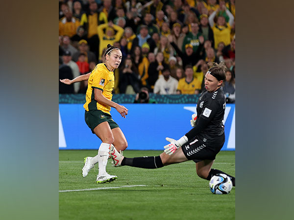 Australia's Caitlin Foord scoring a goal. (Photo- FIFA Women's WC Twitter)