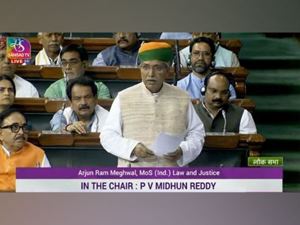 Minister for Law and Justice Arjun Ram Meghwal (Photo credit/Sansad TV)